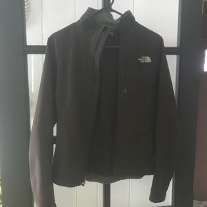 Brown women’s size small north face soft shell